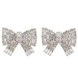 Gorgeous Rhinestone Bow Earrings 🎀